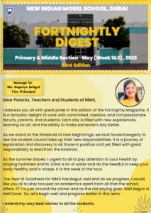 Fortnightly Digest Primary & Middle Section – May (Week 1&2) 2023 